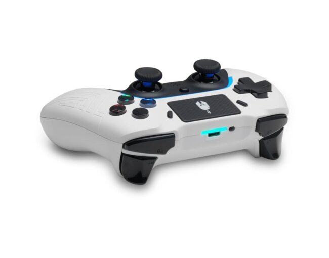 Spartan Gear - Aspis 4 Wired & Wireless Controller (compatible with PC [wired] and playstation 4 [wireless]) (colour: White/Black) - Image 2