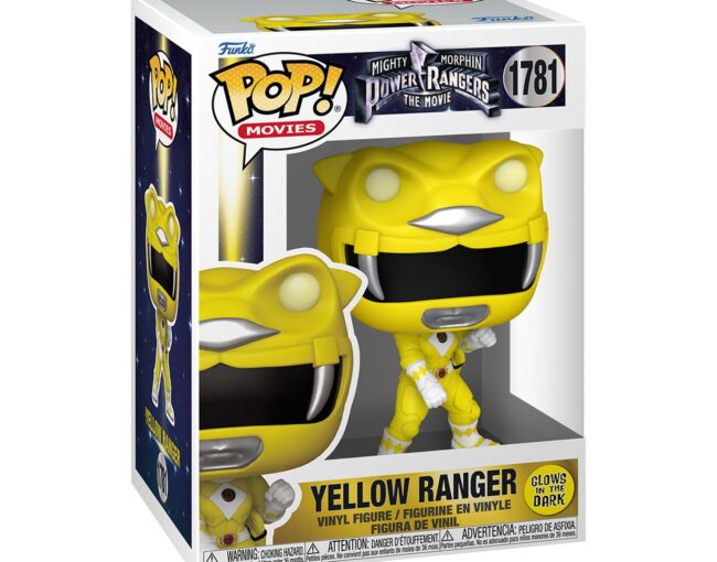 Funko Pop! Movies: Mighty Morphin Power Rangers The Movie - Yellow Ranger (Glows in The Dark) #1781 Vinyl Figure - Image 2