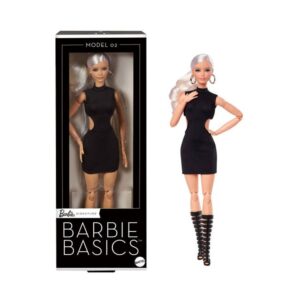 Mattel Barbie Basics: Model 02 - Little Black Dress with Blonde Hair Doll (JBH71)