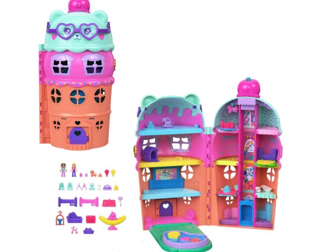 Mattel Polly Pocket: 1'' Polly Mini - Gelato House Playset (JFT91)